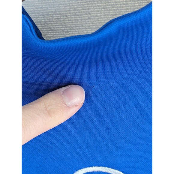 Nike EA Sports 1/4 Zip Dri Fit Long Sleeve Blue Grey Men's Size Medium Pullover - Picture 6 of 9